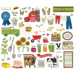 Crafts Die Cuts SS Home Grown Farm House Barn Feed Seed Fresh Eggs Chicken Coop