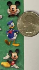 MICKEY MOUSE Clubhouse Stickers(18pc)Disney•Donald Duck•Minnie•Goofy•Gloves•