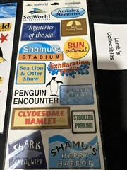 Creative Imaginations Seaworld Adventure Parks Epoxy Sticker Set two packs