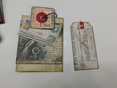 Junk Journal Add-Ons Handmade Tags Card Envelope File Clipboard Ephemera Set 2