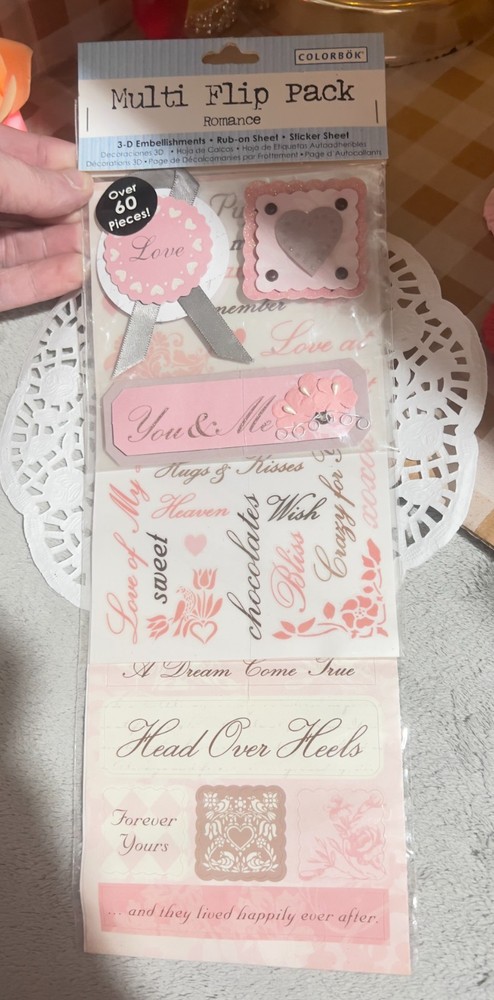 YOU CHOOSE – LOVE VALENTINE EMBELLISHMENTS: 3D, Recollections, Romance, Stickers