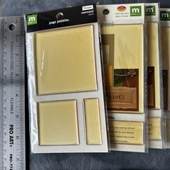 Making Memories Page Pebbles Square Round Circle Oval Rectangle Blank LOT 8 Pkgs