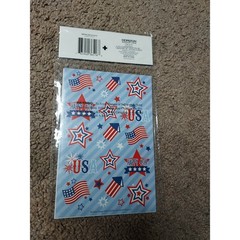 New Horizon Group USA 4th Of July Stickers 2 Sheets 52 Stickers