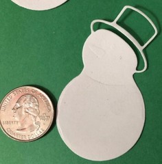 SIMPLE SNOWMAN Die-Cuts(12pc) Christmas•Top Hat•Scarf•Winter •Holiday•Cold•Snow•