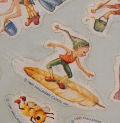 VTG Hallmark Stickers Seals Fairy Pixie 1981 New Sealed Package 4 Sheets