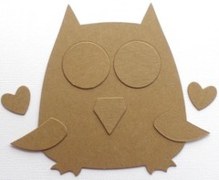 {3} OWLS – Bare Chipboard Die Cuts Embellishments – 4 1/2″ inches