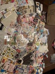 Scrapbooking Mixed Lot of Stickers Die Cuts Chipboard No Bunny Jolee’s Colorbok