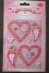 New Scrapbooking Stickers VALENTINE Hearts Sweet Kiss Love Be Mine 4Ever