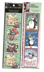 10 Mary Engelbreit Dimensional Christmas Scrapbook Sticker Packs + Comfort & Joy