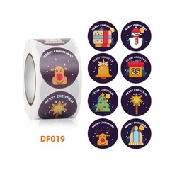500pcs/Roll Decoration Merry Christmas Roll Paper Party Sticker Gift Label