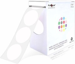 1″ White Round Color Coding Circle Dot Labels on a Roll 1000 Stickers 1 inch …