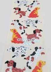 HAMBLY STUDIOS PRISMATIC STICKERS PUPPIE DOGS PETS COLLECTIBLE RETIRED VINTAGE.