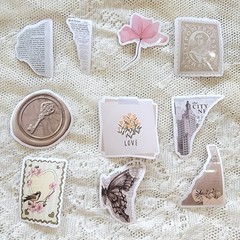 Victorian Trading 78 Keepsake Ephemera Floral Literary Planner Journal Stickers