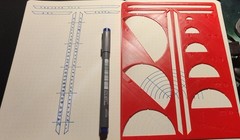 Calendar Grid Stencil Template for Planner Journal Scrapbooking USA Handmade