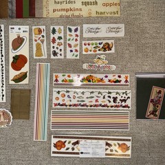 FALL/THANKSGIVING Themed Embellishments Kit