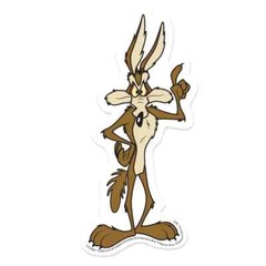 Looney Tunes Wile E Coyote Vinyl Sticker 2 X 3.75″