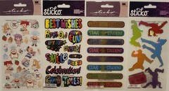 Lot of 12 CREATIVE TOUCH Scrapbooking Stickers MIX ASSORTMENT