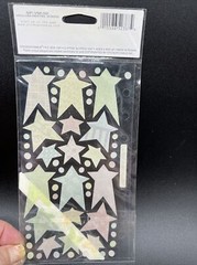 Sticko Velum Pastel Easter Star Pink Purple Yellow Stickers Scrapbook Journal