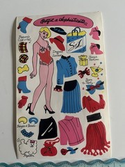 1983 Sandylion Activity Sticker RARE Birthday Sophisticate Lady Vintage