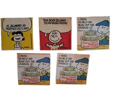 (Lot of 11) 1970’s Peanuts Snoopy, Charlie Brown, Linus, Lucy 3 x 3 Stickers NOS
