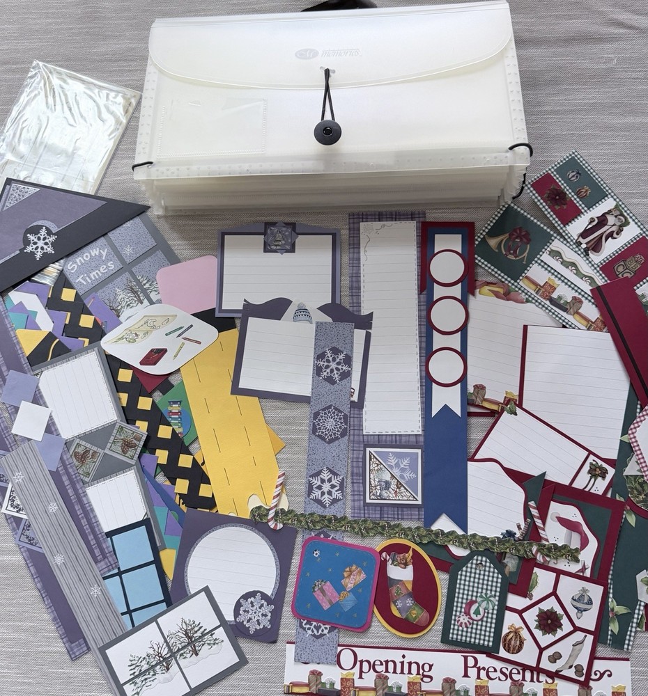 Creative Memories LOT Premade Borders, Journaling Boxes, Deco File, & More