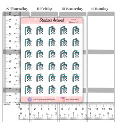 Shower Head Icon Planner Sticker #2, Calendar and Bullet Journal Stickers
