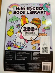 Fashion Angels Mini Sticker Book Library 200+ Stickers SEALED