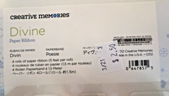 Creative Memories LOT OF DIVINE – Epoxy Stickers, Paper Flowers, & Paper Ribbon