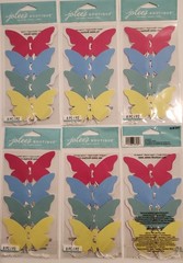 Lot of 6 packs JOLEE’S Boutique BUTTERFLY TAGS with ties