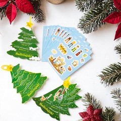 27Sets Christmas Crafts Nativity DIY Christmas Tree Stickers Play Set VBS Rel…