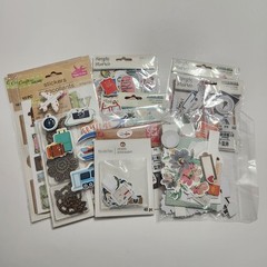 Junk Journal Ephemera Grab Bag Of Random Materials Mixed-Media Mixed Lot