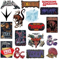 Graphics and More DandD 50ct Vinyl Stickers Pack