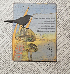 Handmade Halloween Embellishments Junk Journal Ephemera Altered Book Scrapbook