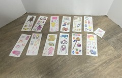 Vintage 1999 Creative Memories Newborn Baby Girl Scrapbook Sticker Sheets Set