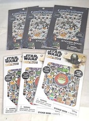 Lot of 1800 Stickers Star Wars, Disney Pixar Lightyear Includes Puffy