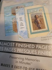 Paper Reflections scrapbook almost finished pages SEASIDE 50 pieces