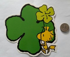 3 WOODSTOCK ST PATRICKS DAY DECORATIONS PEANUTS SNOOPY RETIRED *NOT STICKERS