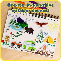 Outdoor Foam Stickers Pack of 164, Animal Themes for Crafts and Party Favors