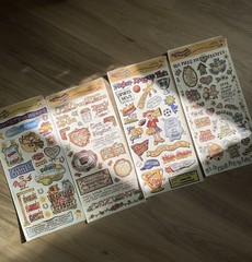 Stickers Lot Scrapbook 11 Sheets Iron-on Various Brands Teddy Girl Mom 5-Patches