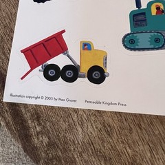 Construction Vehicle Stickers Scrapbooking Card Embellishment Max Grover 2005