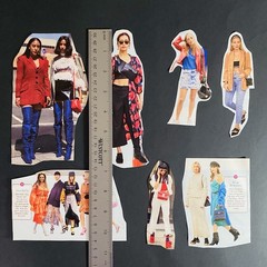Junk Journal Scrapbook Clippings 2019 Fashion Style Models Craft Paper Collage