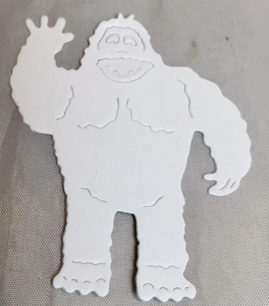 Bigfoot * Yeti * Sasquatch Die Cuts * Set of 18 * White or Kraft Cardstock