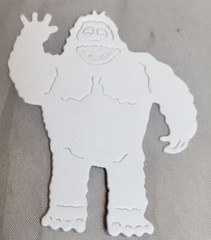 Bigfoot * Yeti * Sasquatch Die Cuts * Set of 18 * White or Kraft Cardstock