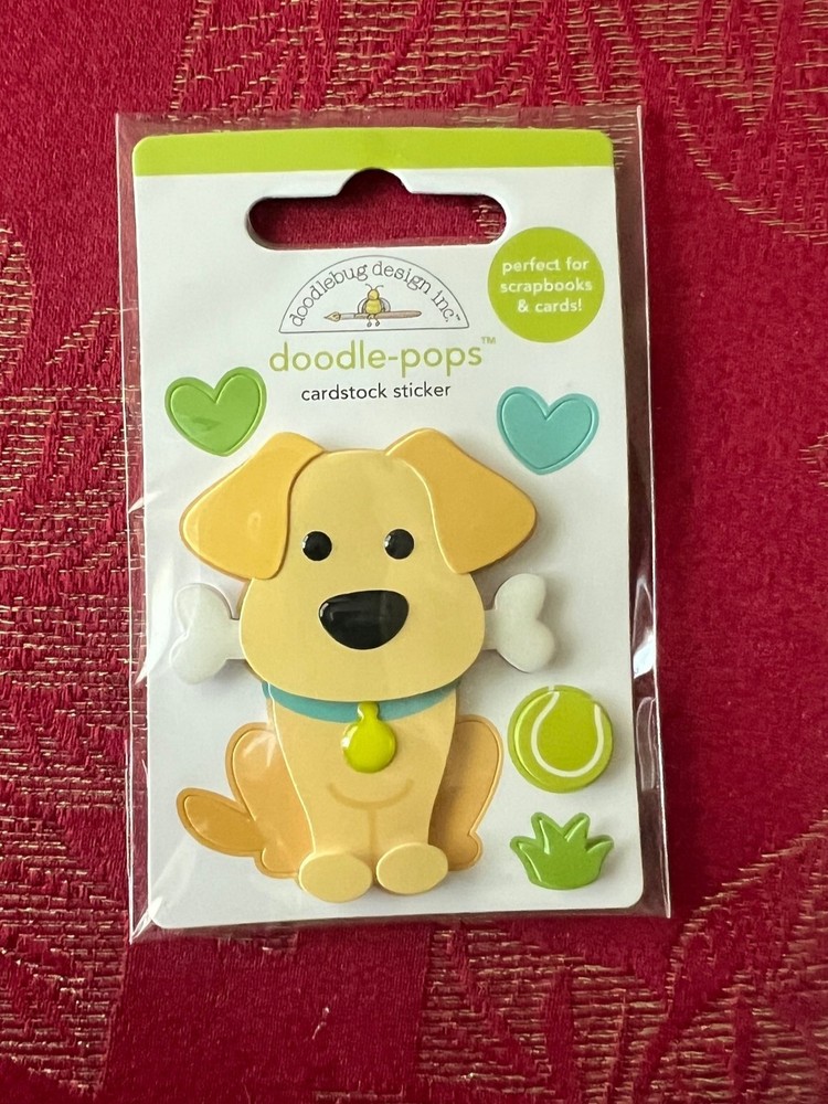 YOU CHOOSE – DOGS PUPPIES CATS KITTENS Doodlebug Doodle-Pops 3D Stickers