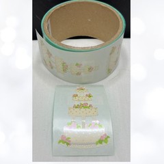 Mrs Grossman’s WEDDING CAKE Shower Vintage Stickers Roll 30 Sheets