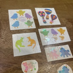 80s Stickers Vintage Pearlized Shiny Lot Of Sandylion Mods Of Farm Animals
