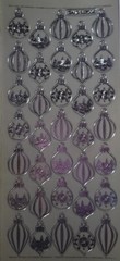 Peel Off Stickers Christmas Bells Baubles Snowman Angel Red Green Silver Gold