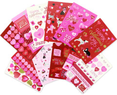 Valentine’s Day Pets Dog Cat Labels Alphabet Border Recollections Sticker Book