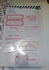 Heidi Swapp Bobunny Scrapbook & Stickers Lot Embellishments Brads Tags 8 pks