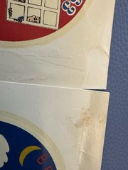 Lot 2 Rare Vintage Waterslide Type STICKER BELEN 63 ? 1963 Unknown Origin